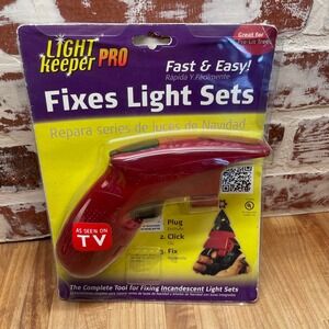 LightKeeper Pro Incandescent Light Set Repair Tool As Seen On TV Red New